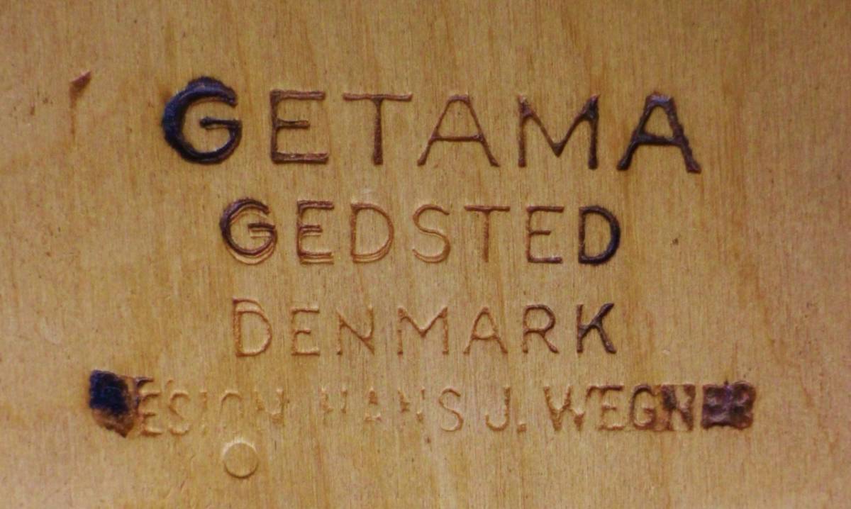 北欧 デンマーク Hans J.Wegner ハンス・J・ウェグナー GETAMA ゲタマ社 サイド チェア オーク材 ヴィンテージ 2脚セット_画像8