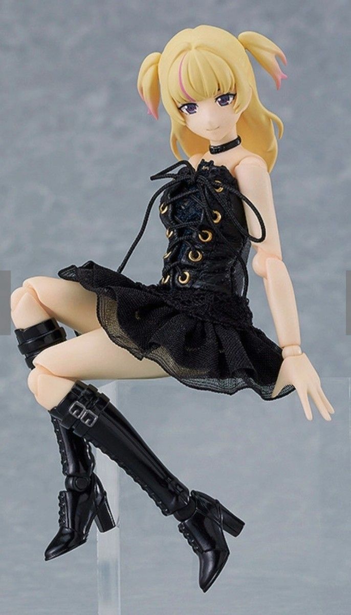★未開封.薄紙付き★figma 女性body(ユウキ) with 黒コルセットワンピコーデ
