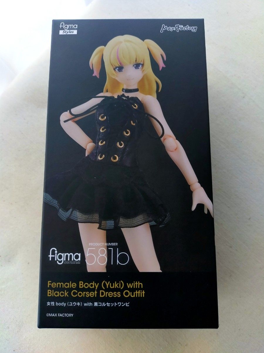★未開封★figma 女性body(ユウキ) with 黒コルセットワンピコーデ