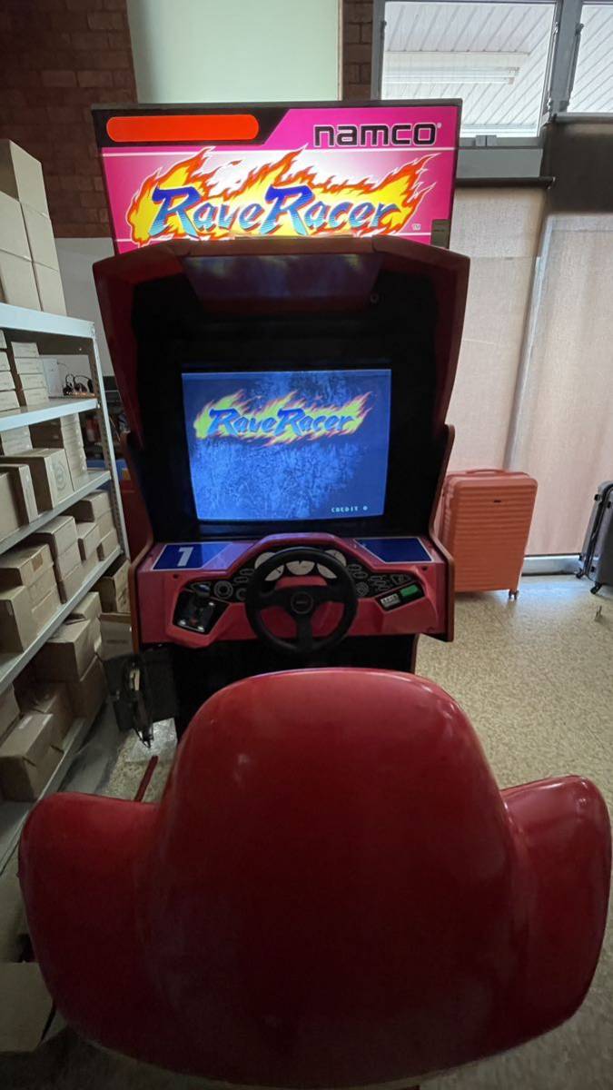 発送可能】ナムコ レイブレーサー アーケード ゲーム機本体 激 発送可能】ナムコ レイブレーサー アーケード ゲーム機本体 激