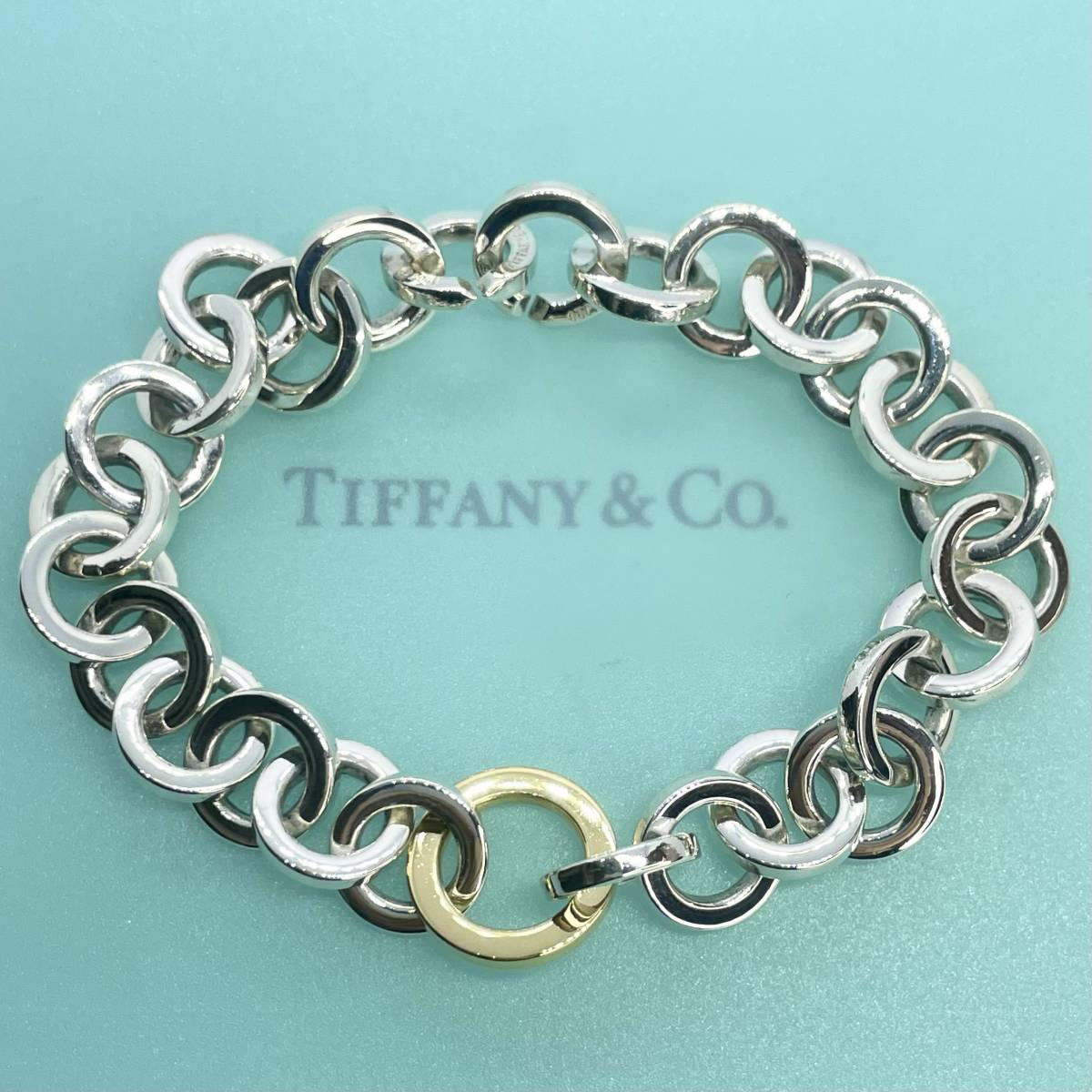 Tiffany ティファニー コンビスクリューチェーンブレスレット925-