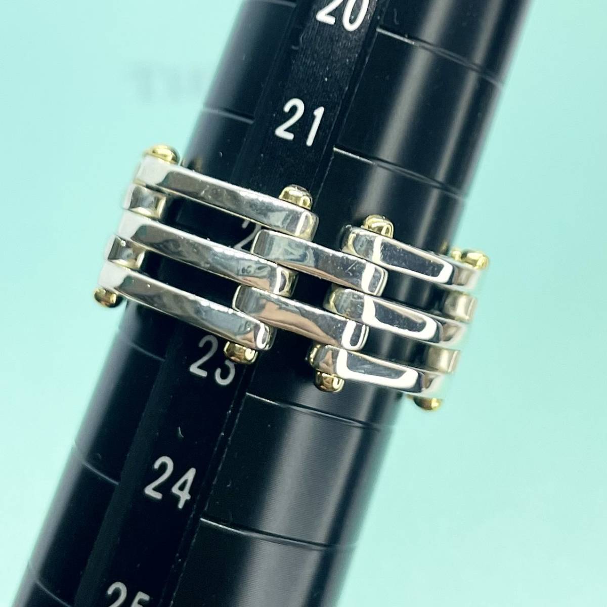 希少サイズ】約22号 ティファニー ゲート コンビ リング 希少サイズ】約22号 ティファニー ゲート コンビ リング
