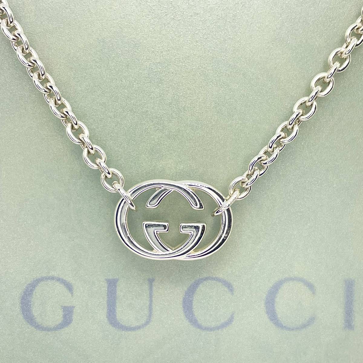 肌触りがいい グッチ ☆213 ネックレス GUCCI 約44㎝ シルバー 925