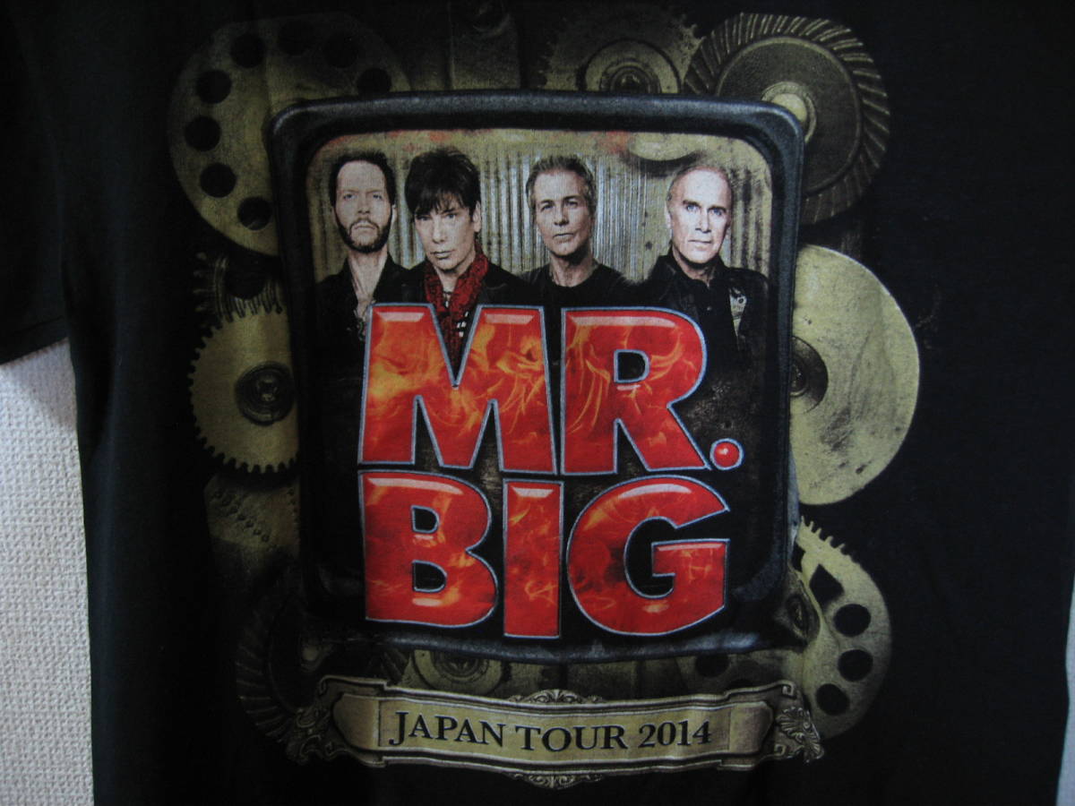 MR.BIG JAPAN TOUR 2014 日本公演 全国ツアー Tシャツ Sサイズ ブラック GILDAN オフィシャル_画像3