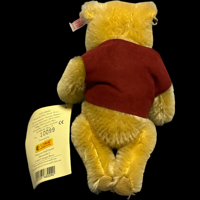 shu type Винни Пух 75 anniversary commemoration steiff 75th Anniversary Winnie Pooh Bear не использовался 10099 Disney 