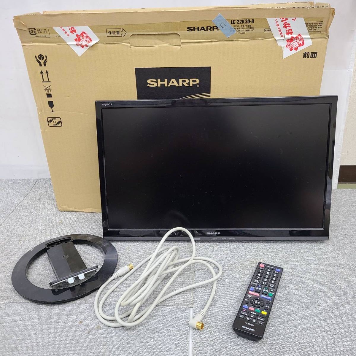 □【売り切り】SHARP シャープ AQUOSアクオス 液晶テレビ LC-22K30-B ...