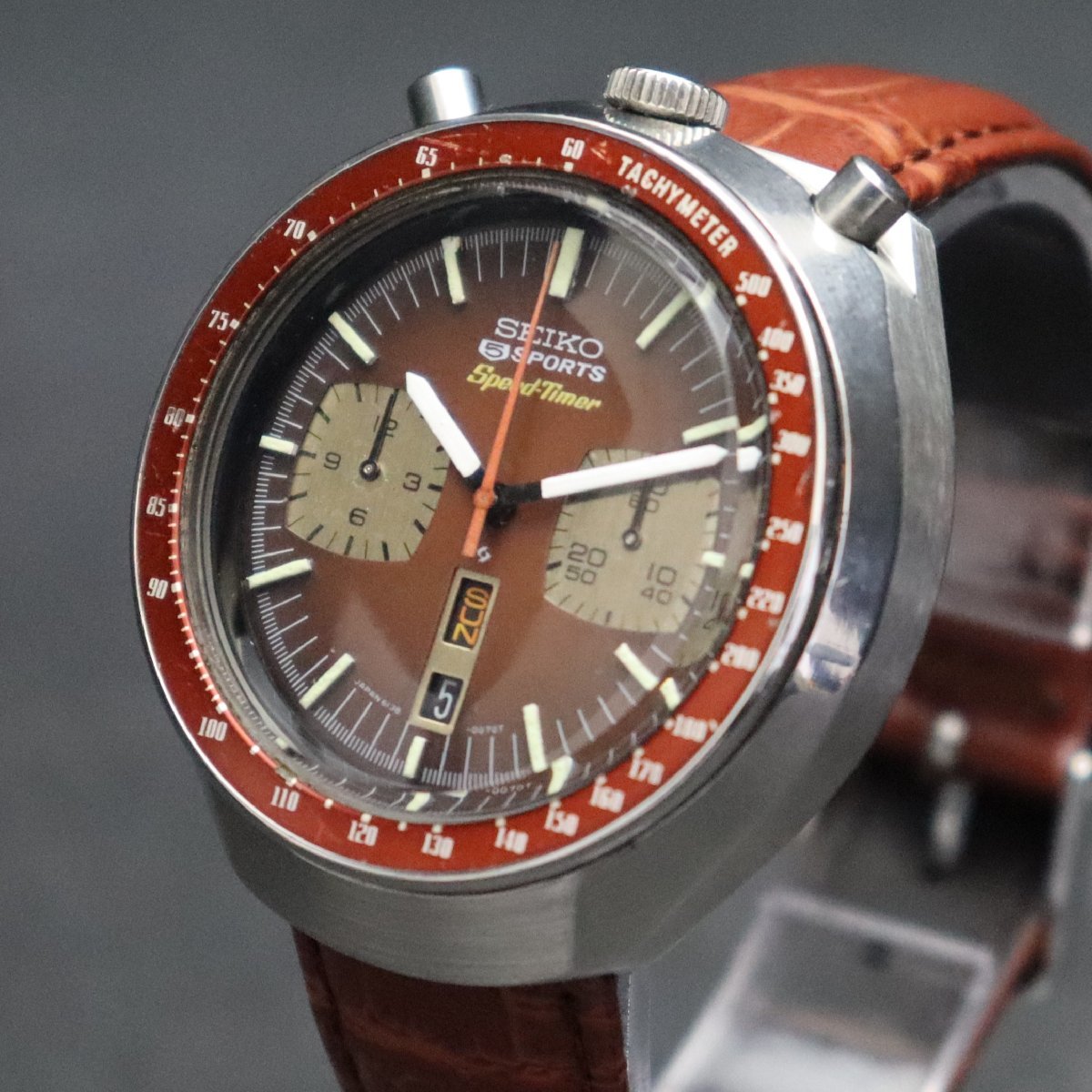 希少 SEIKO セイコー 5スポーツ スピードタイマー 自動巻き 6138-0040