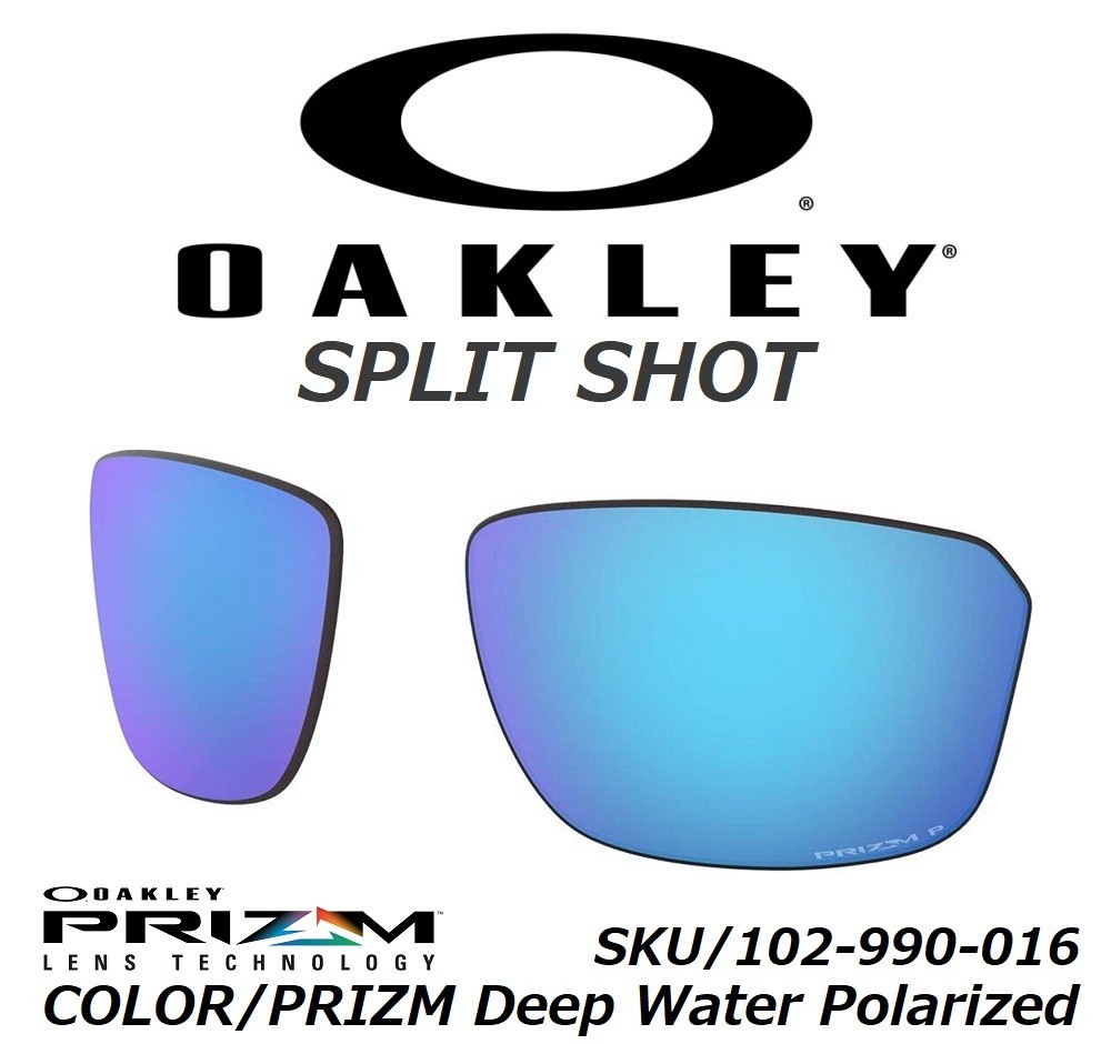 独創的 SPLIT OAKLEY 偏光 純正品 SHOT ポラライズド ウォーター