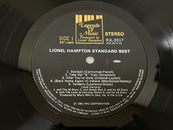 348-L682/【2枚組/帯付/美盤】LP/ライオネル・ハンプトン・スタンダード・ベスト Lionel Hampton Standard Best/品番 RJL2017～8_画像4