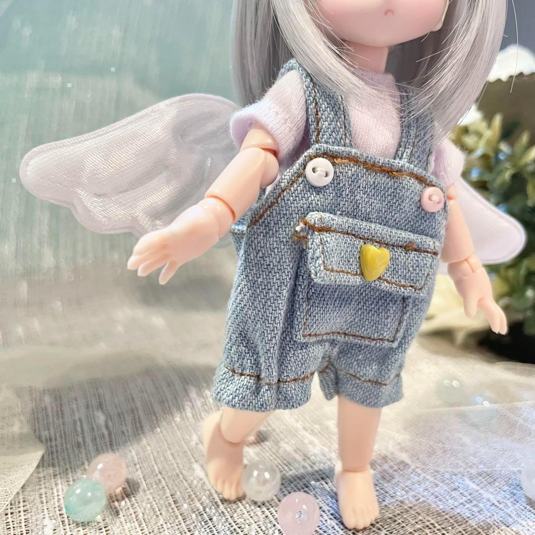 オビツ11 服 オーバーオール ねんどろいどどーる かわいい 1/12 サイズ ob11 アウトフィット 人形 衣装 靴 ウィッグ ドールハウス  bjd｜PayPayフリマ