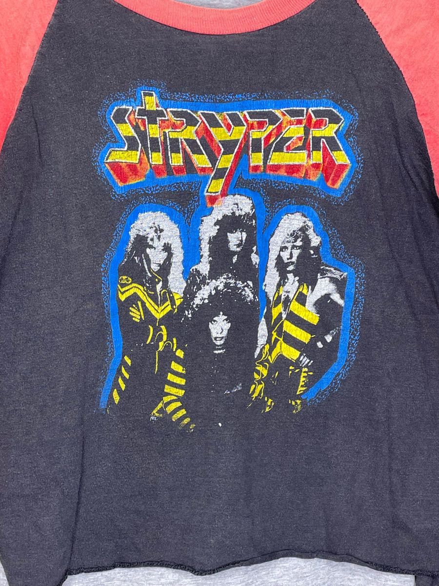 Stryperストライパーラグランスリーブ ンテージ古着 パキ綿 Stryperストライパーラグランスリーブ ンテージ古着 パキ綿