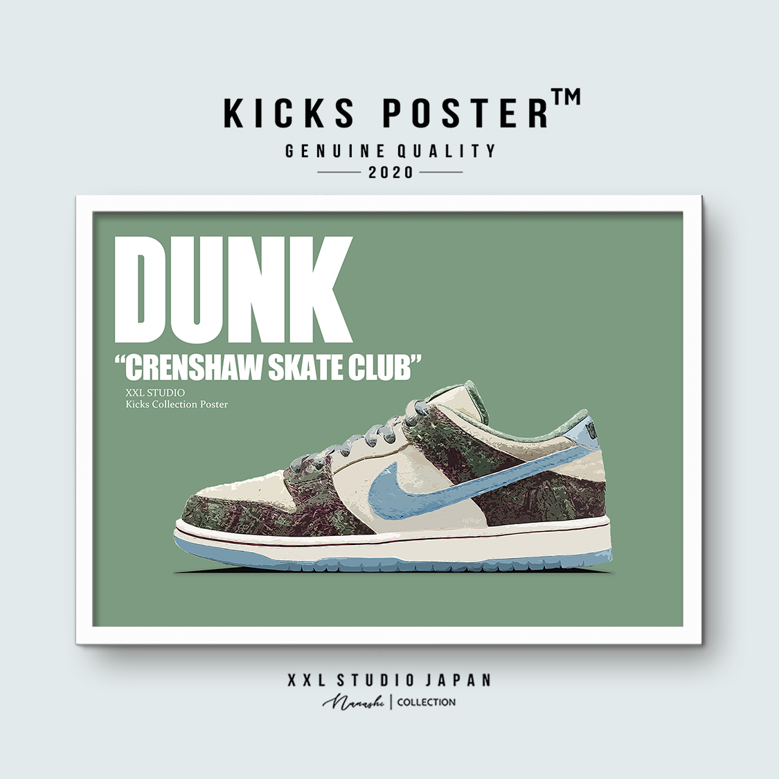 ダンクロー クレンショースケートクラブ Dunk Low Crenshaw Skate Club スニーカーポスターDUNK-325_画像1