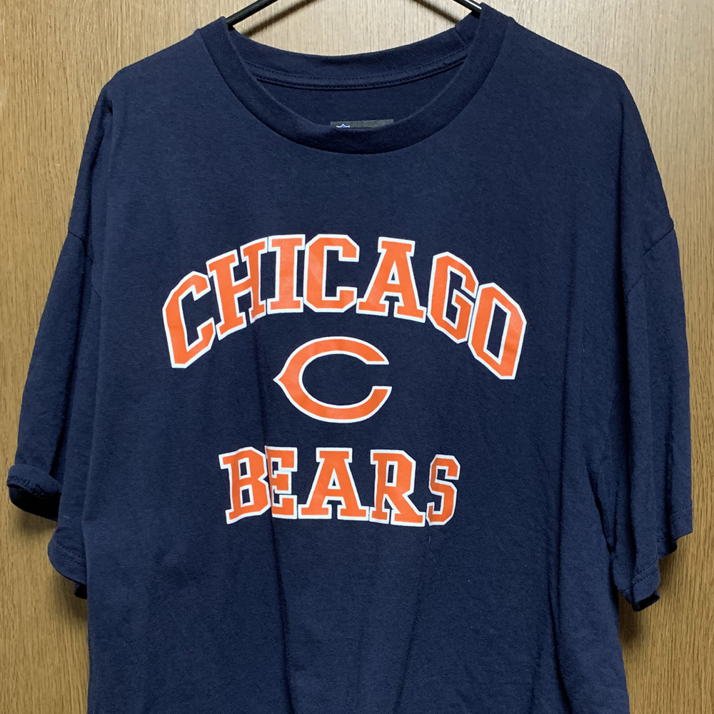 XL NFL TEAM APPAREL / CHICAGO BEARS シカゴ・ベアーズ 半袖Tシャツ ネイビー アメフト_画像1