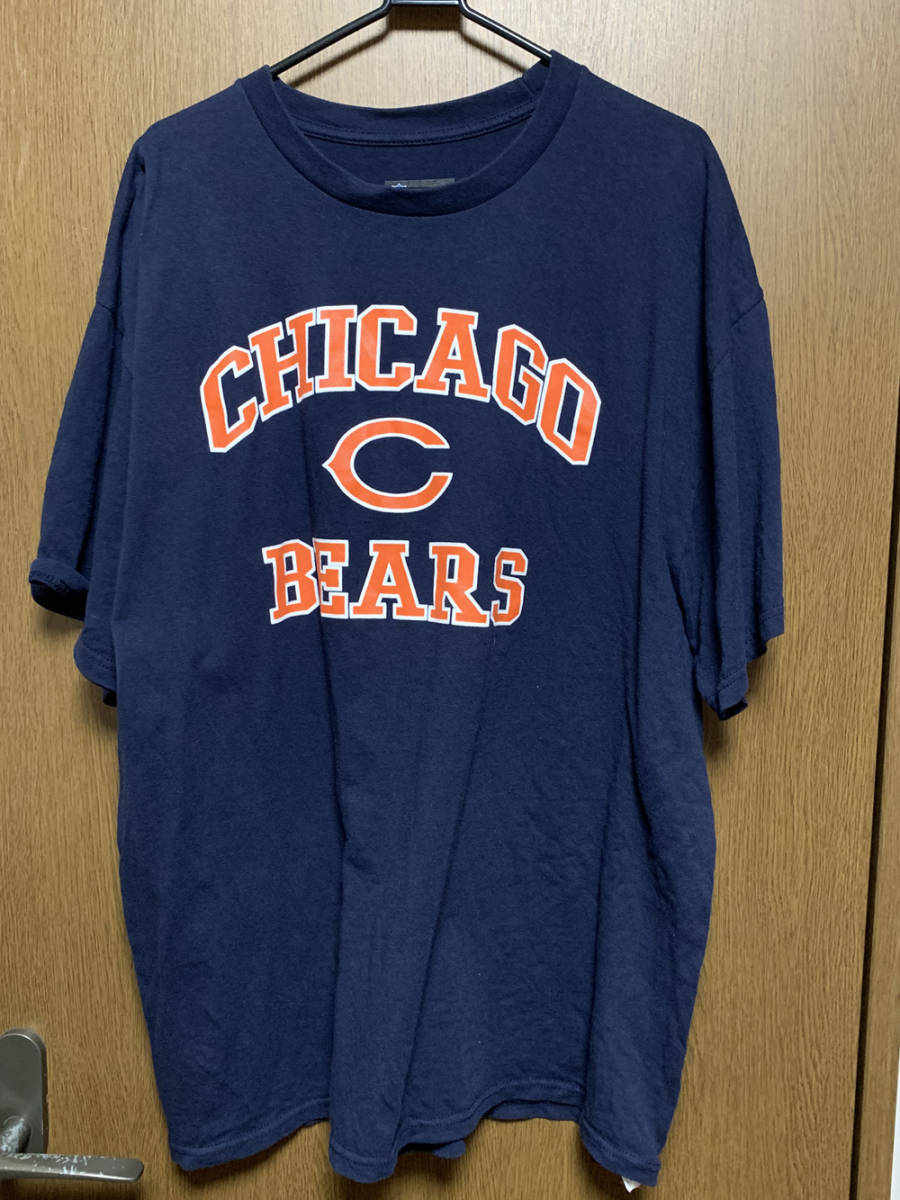 XL NFL TEAM APPAREL / CHICAGO BEARS シカゴ・ベアーズ 半袖Tシャツ ネイビー アメフト_画像2