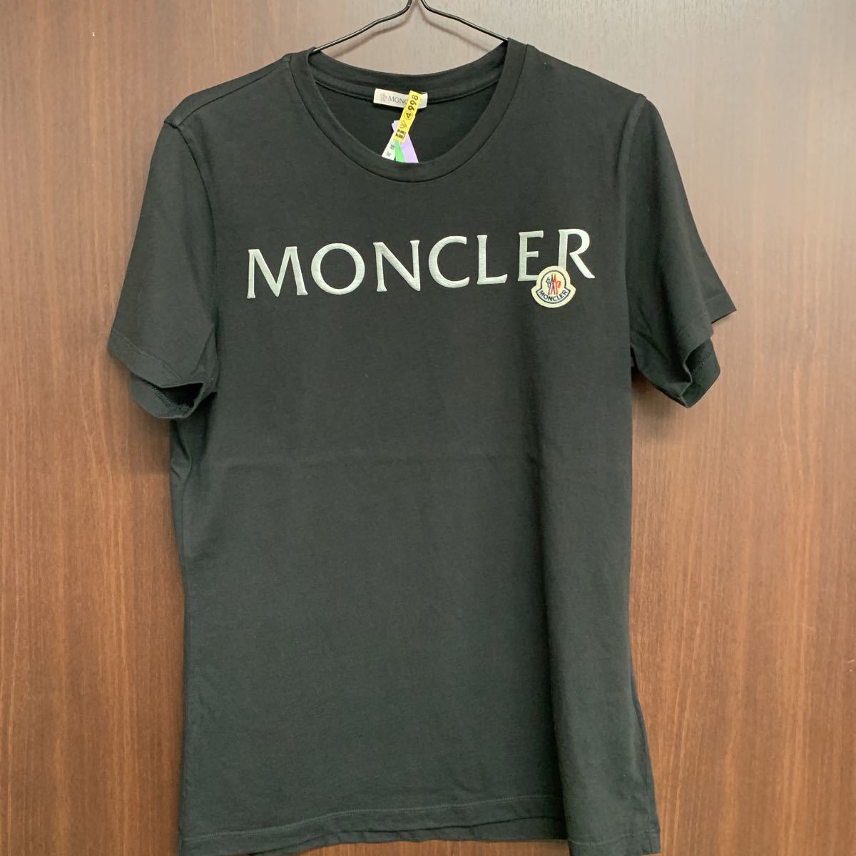 極美品 MONCLER モンクレール レディース ロゴ刺繍 半袖Tシャツ S