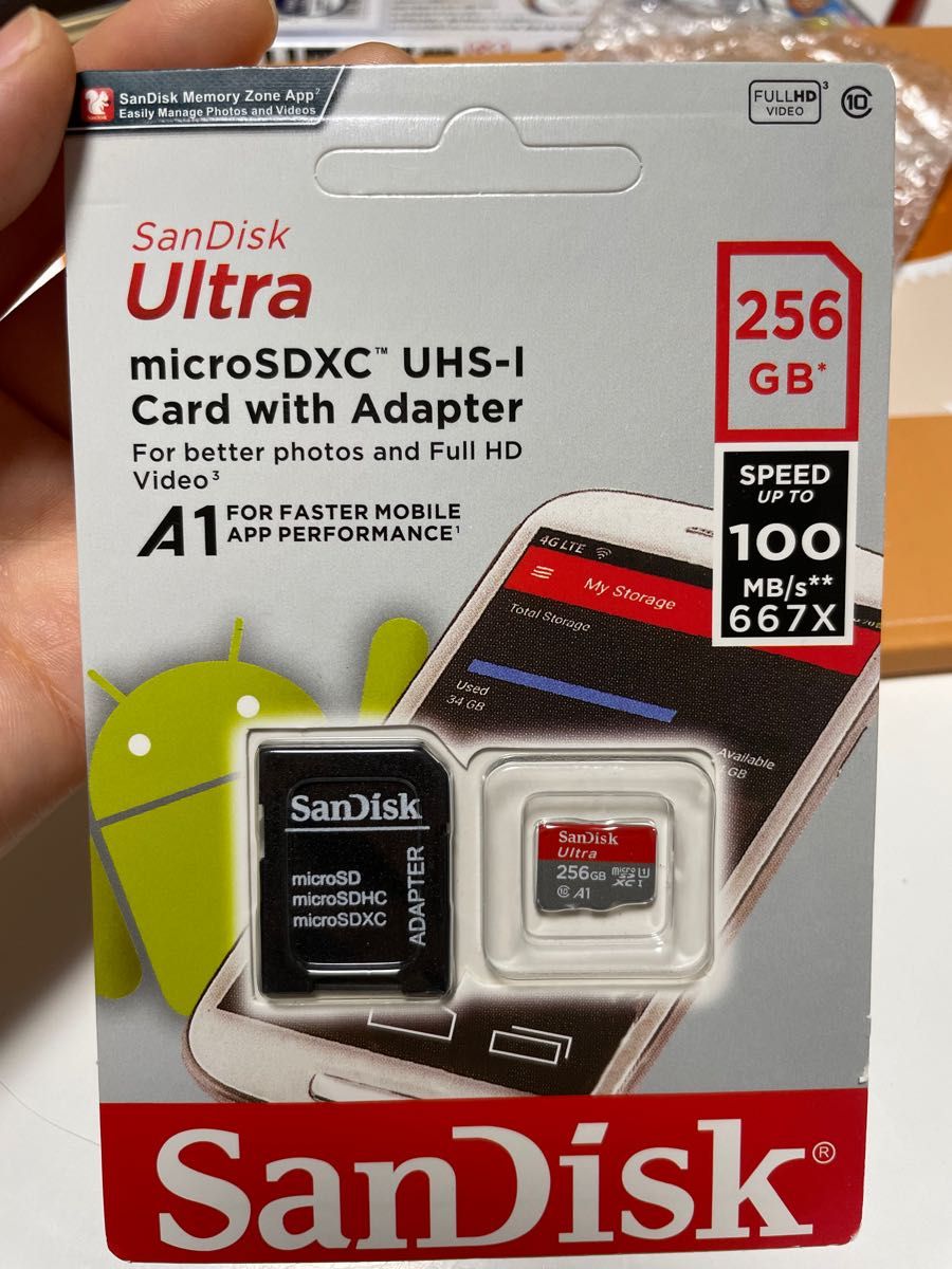 SanDisk マイクロSDカード 256GB×3