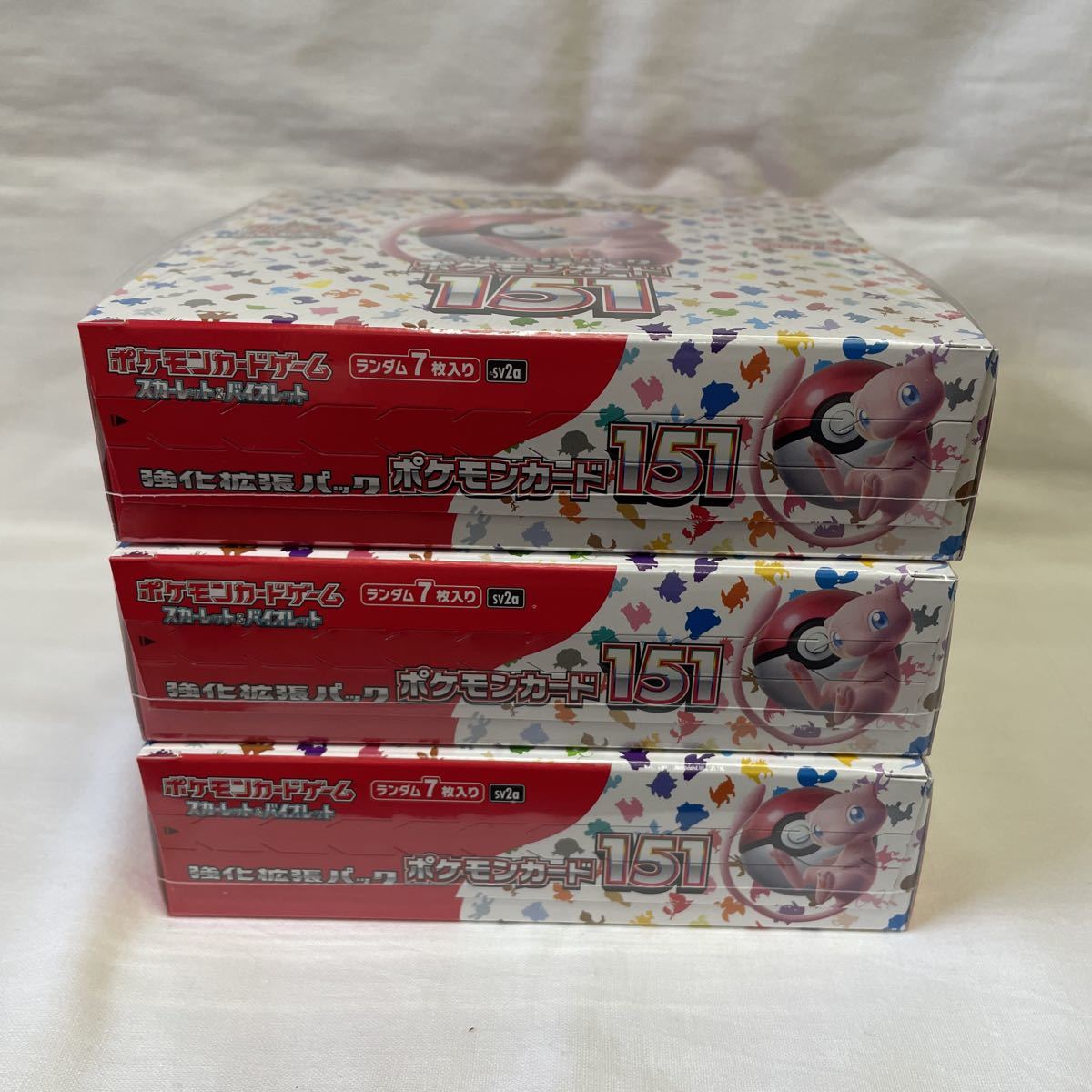 美品 ポケモンカード151 3BOX ポケモン ポケモンカードゲーム 強化拡張
