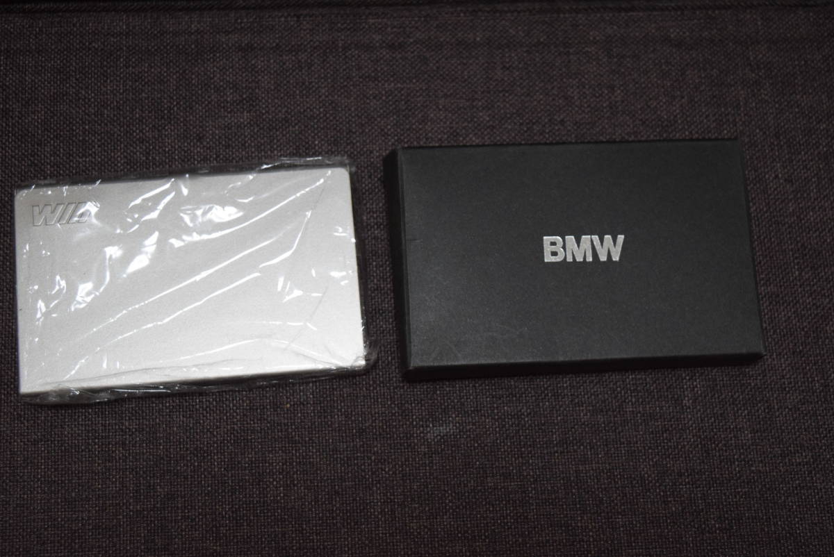 ノベルティ BMW オリジナル アルミ製 カードケース 名刺入れ 非売品　 匿名配送　送料無料 52DF_画像1