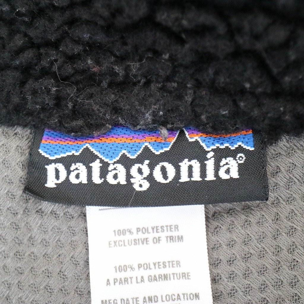patagonia パタゴニア レトロX フリースベスト 防寒 アウトドア キャンプ ブラック (メンズ M) 中古 古着 N5756_画像8