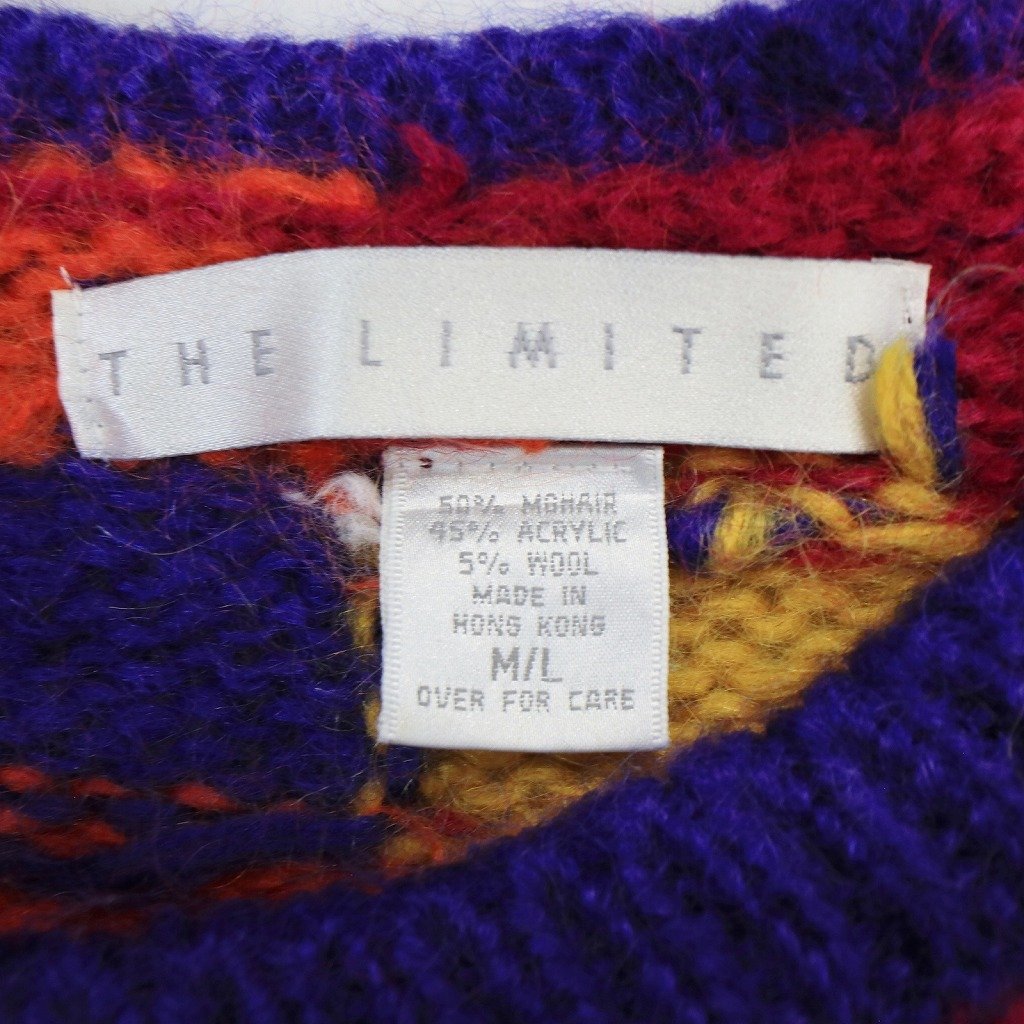 パーティを彩るご馳走や LIMITED THE モヘアニット N6273 古着 中古 L