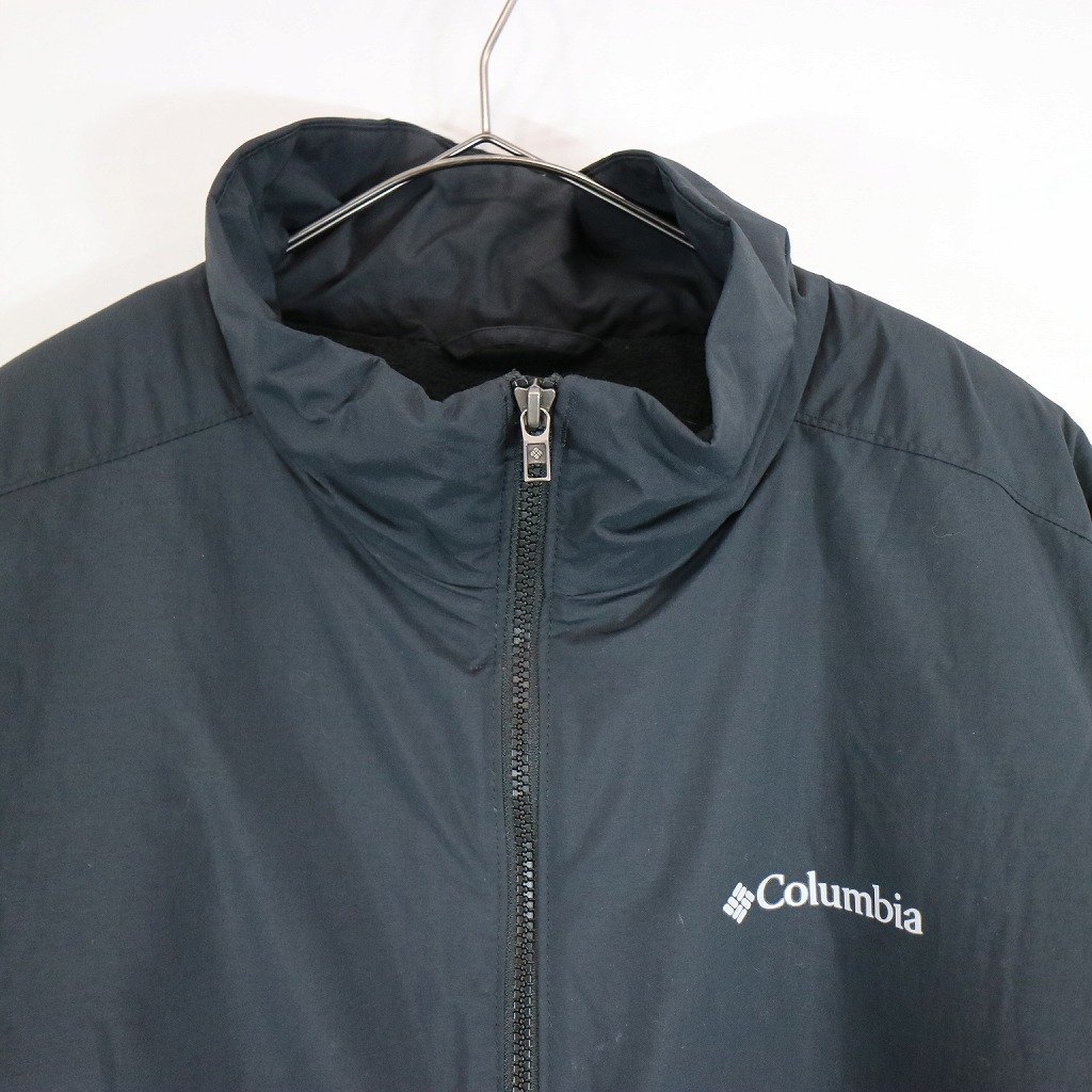 Columbia コロンビア 中綿ナイロン ジャケット アウトドア キャンプ アウター 防寒 登山 ブラック (メンズ XL) 中古 古着 N7996_画像3