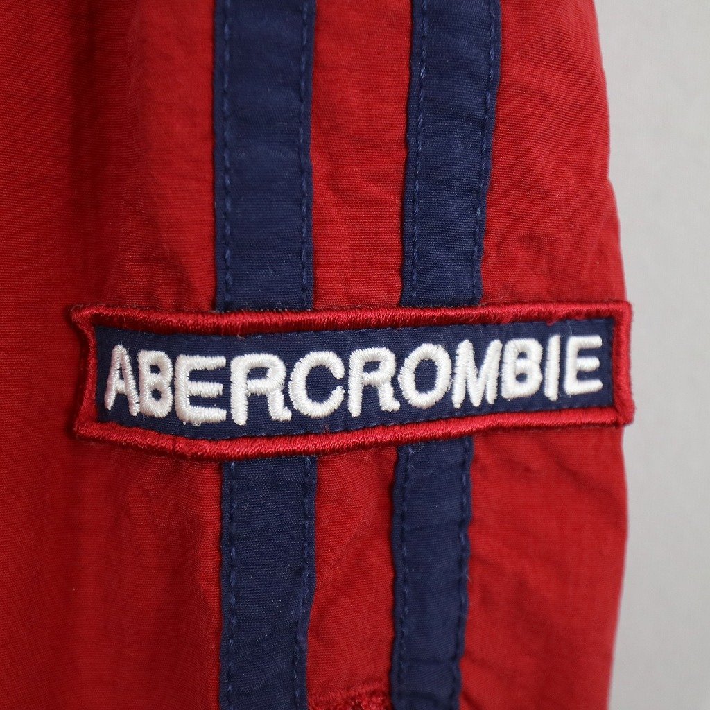 Abercrombie & Fitch アバクロンビーアンドフィッチ トラックパンツ ナイロン アメカジ レッド (メンズ M) 中古 古着 N8265_画像5