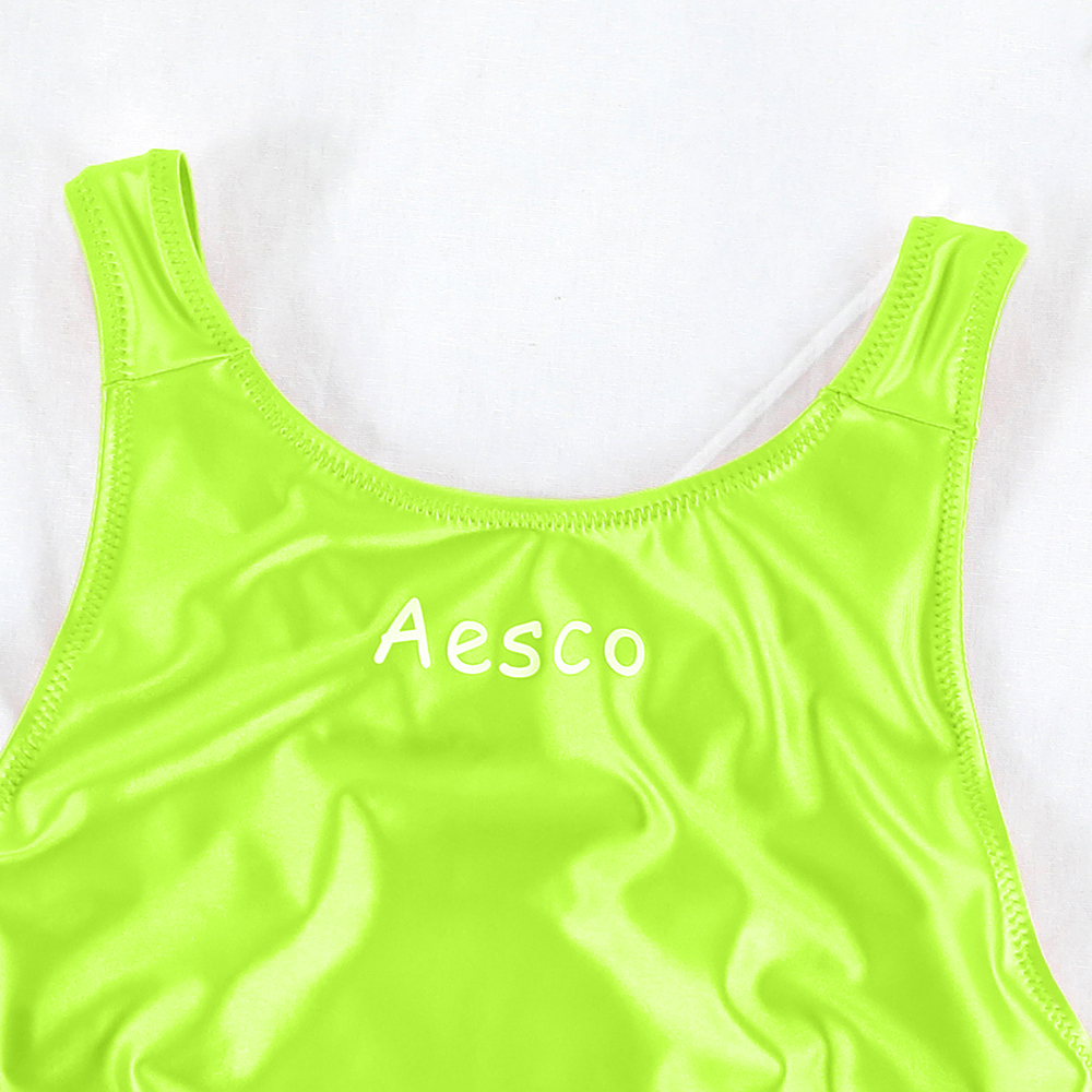 * postage included *JG-5 XL size light green Aesco super lustre super .... cosplay high leg T-back Leotard swimsuit race queen 