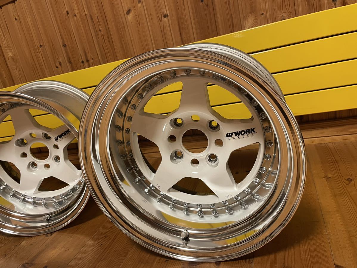 WORK MEISTER CR01 15インチ8.5J -35 4H 114.3 ワークマイスター AE86 WORK MEISTER CR01 15インチ8.5J -35 4H 114.3 ワークマイスター AE86