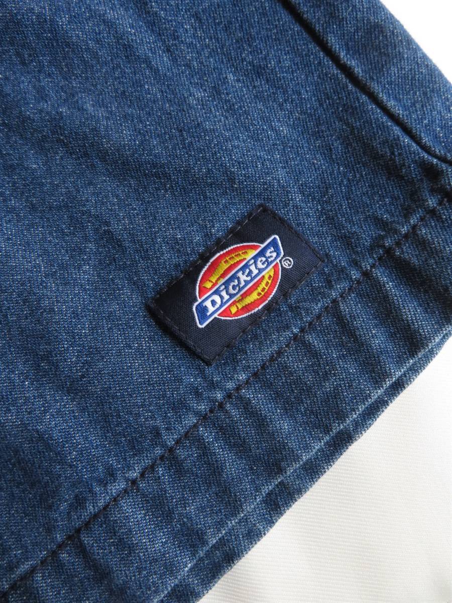 Dickies ディッキーズ デニム ヒザ 膝丈 ショーツ ハーフパンツ サイズ28 ウエスト~後ろゴム仕様 送料無料 _画像4