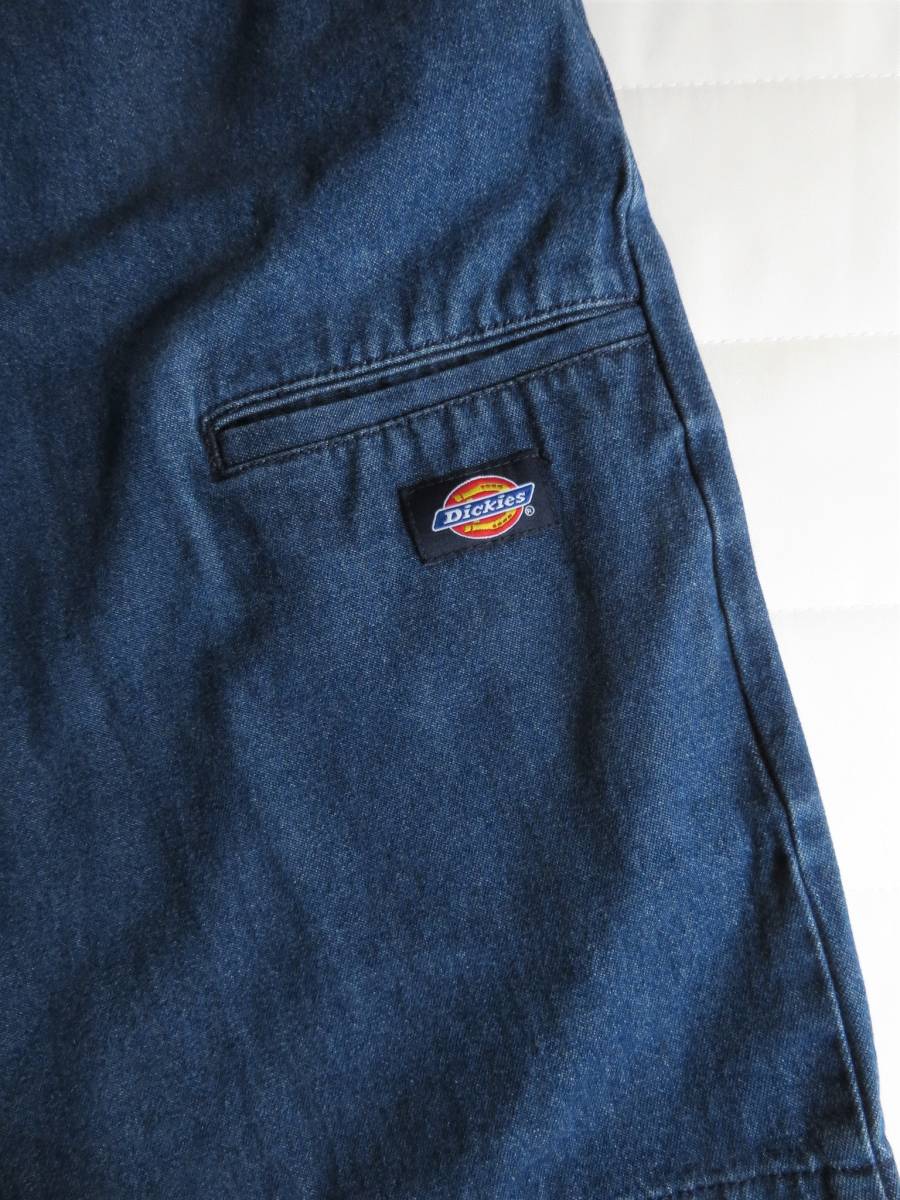 Dickies ディッキーズ デニム ヒザ 膝丈 ショーツ ハーフパンツ サイズ28 ウエスト~後ろゴム仕様 送料無料 _画像7