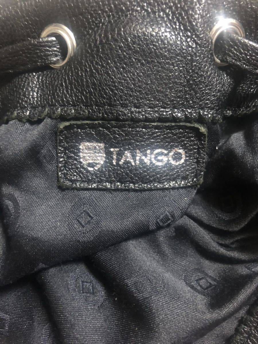 良品 高級ブランド TANGO/タンゴ Chaiyose Pechdasadaデザイナー レザーxビーズxファー使用 ショルダーバッグ 黒xグレーブルー_画像5