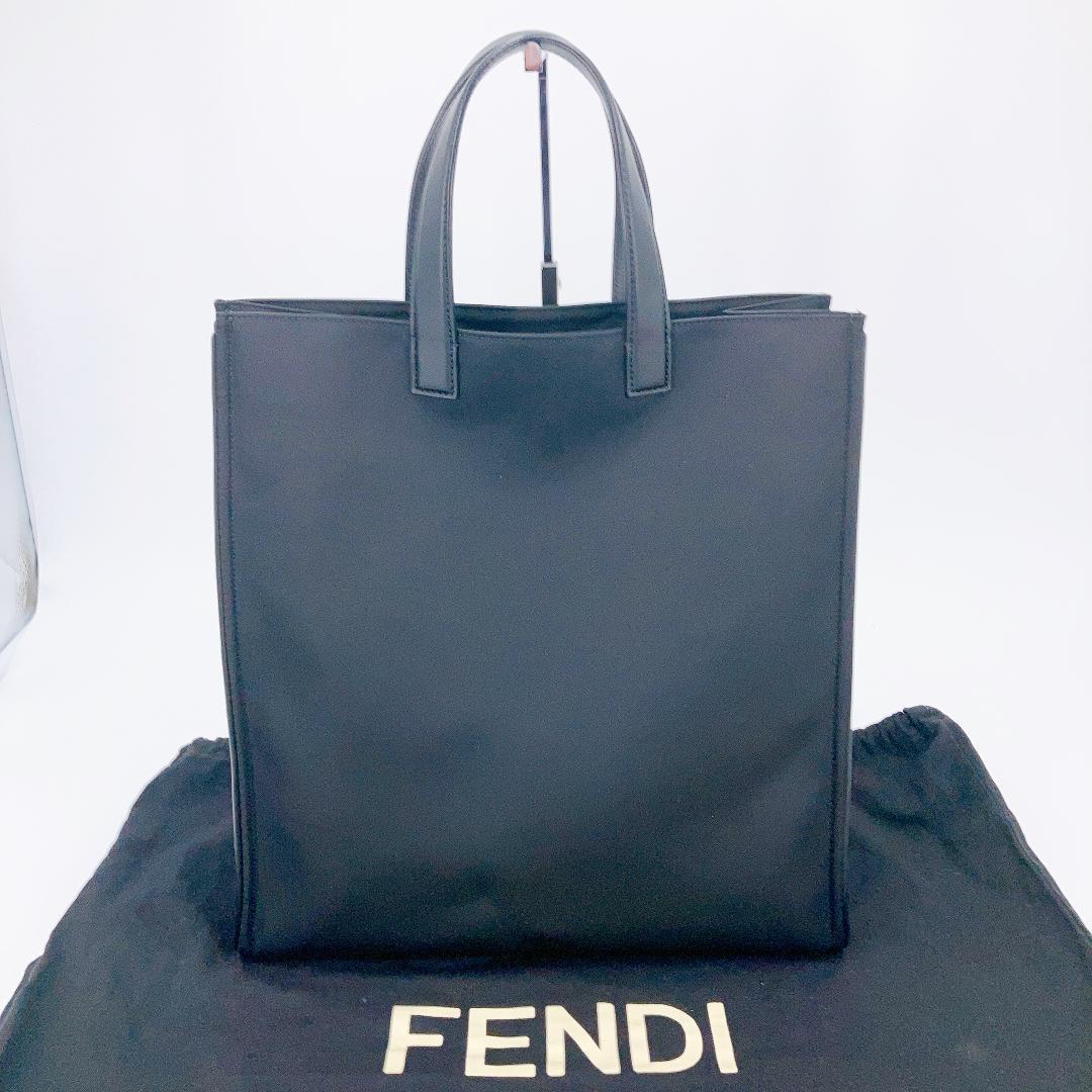 1円 FENDI フェンディ バグズ モンスター トートバッグ レザー