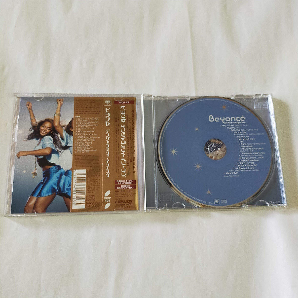 ビヨンセ　デンジャラスリィ・イン・ラヴ　CD　2003　特製ステッカー付　Beyonce　Dangerously in Love_画像1