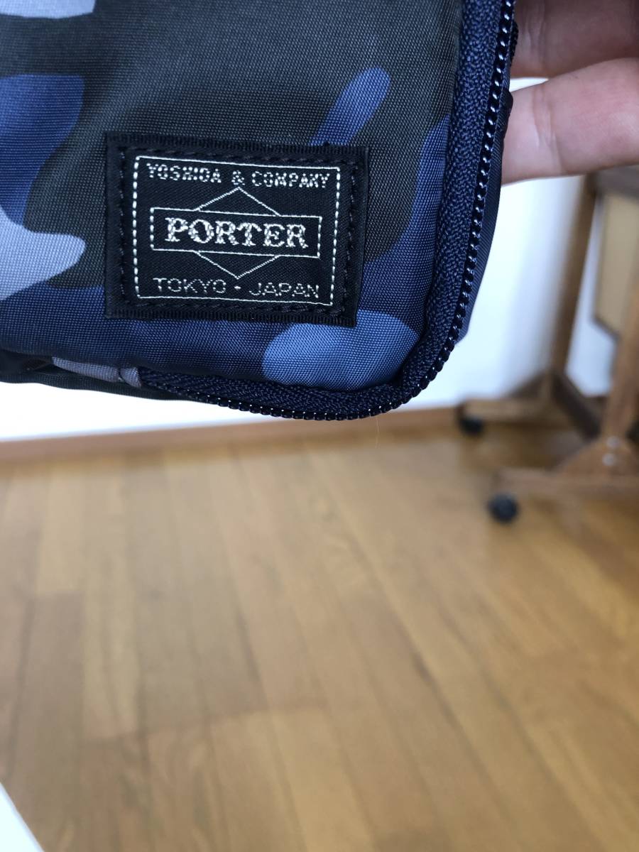  Porter Headporter Jean gru pouch 2 layer type tongue car small articles camouflage 30 anniversary Fujiwara hirosi military travel amenity - the US armed forces new goods 