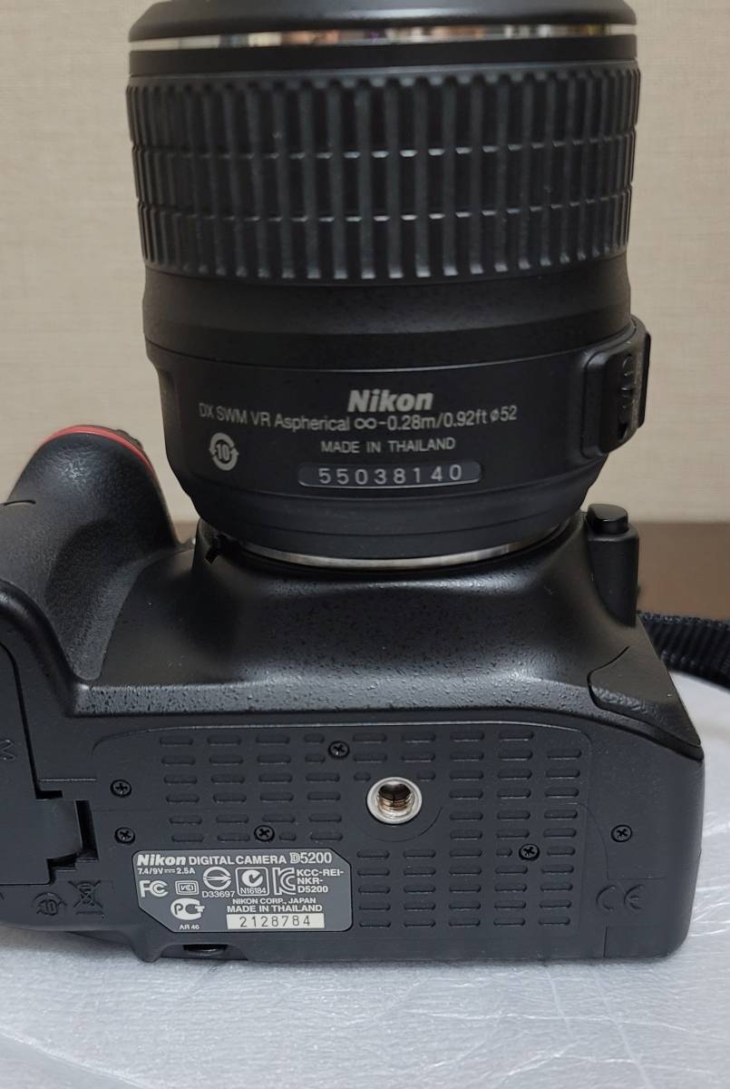 NIKON ニコン D5200 レンズキット 18-55mm VR + 50mm レンズ デジタル一眼 カメラ _画像9