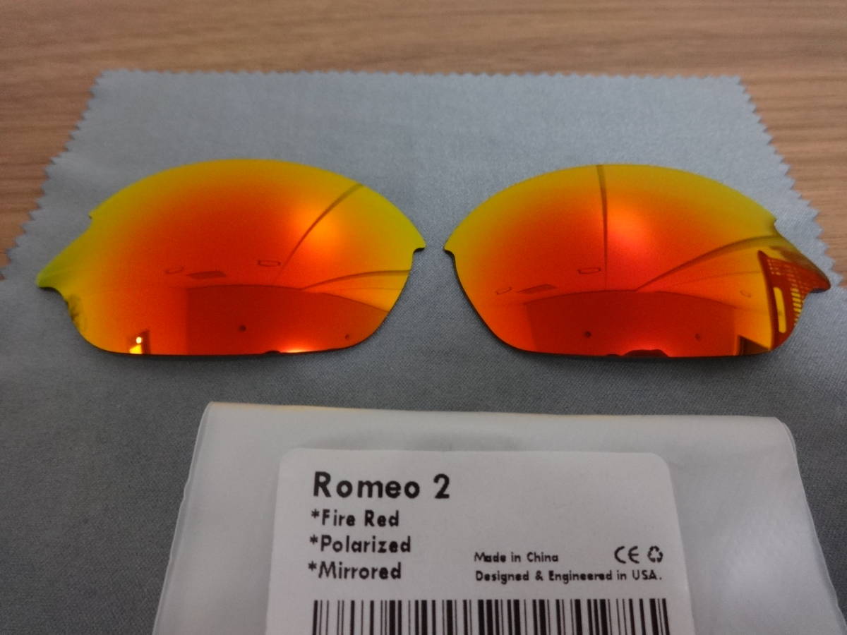 ★オークリー ロメオ2用 カスタム偏光レンズ RED Color Polarized 新品 OAKLEY ROMEO2_画像1