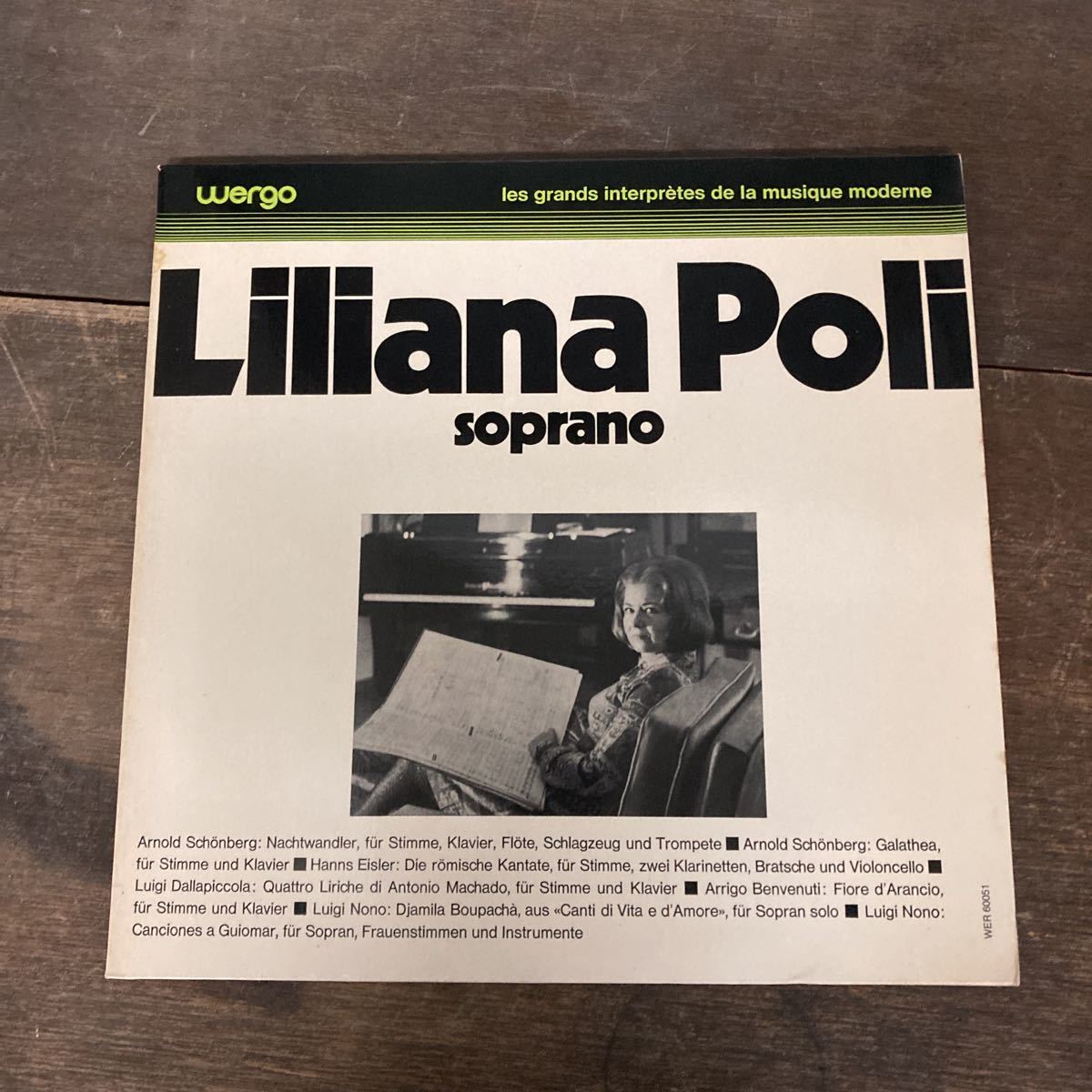 リリアナ・ポーリ Liliana Poli 名演集 現代音楽 クラシック LP コレクション WER-60051_画像1