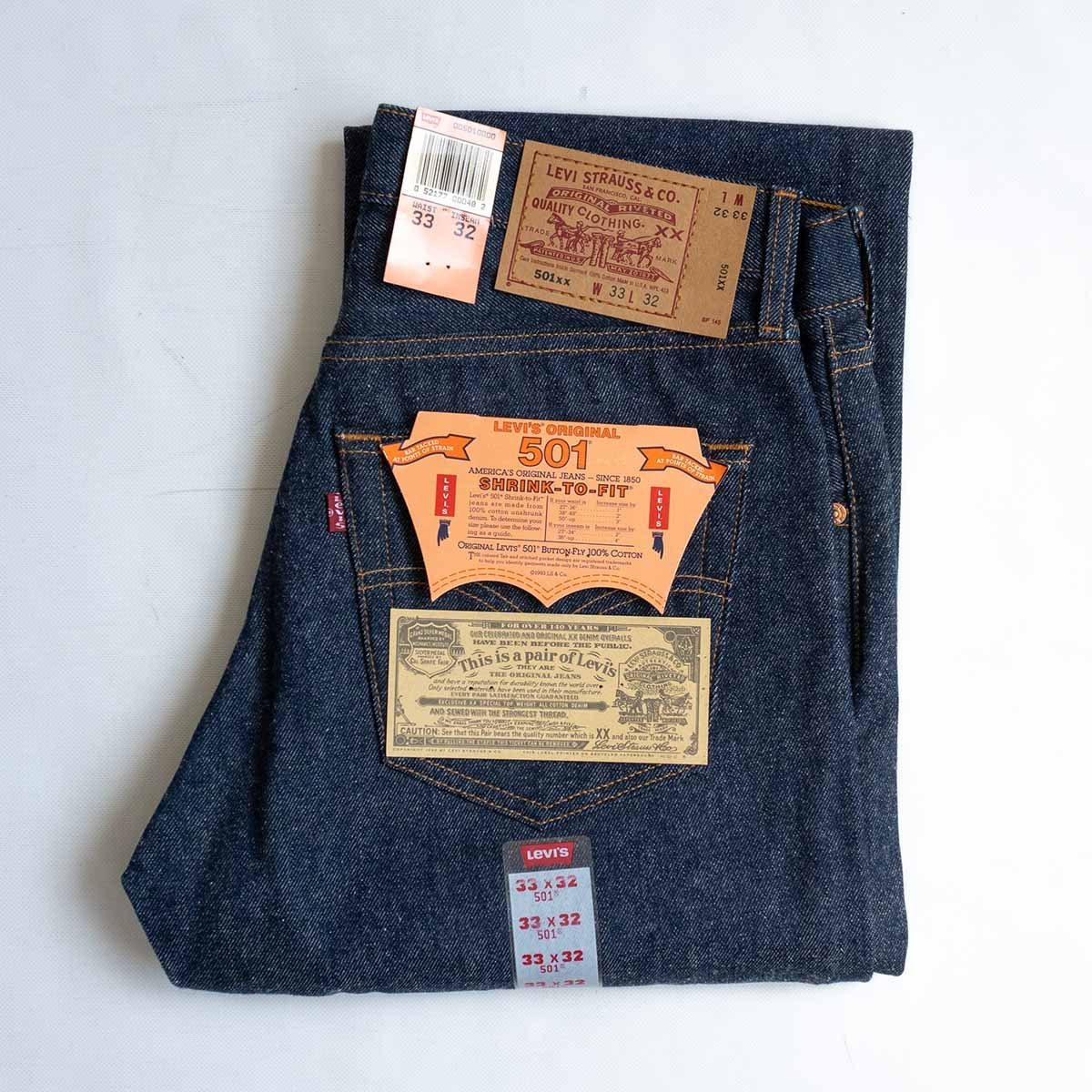 国内配送】 【501 LEVI'S STOCK/90s】 【DEAD デニムパンツ】33×32