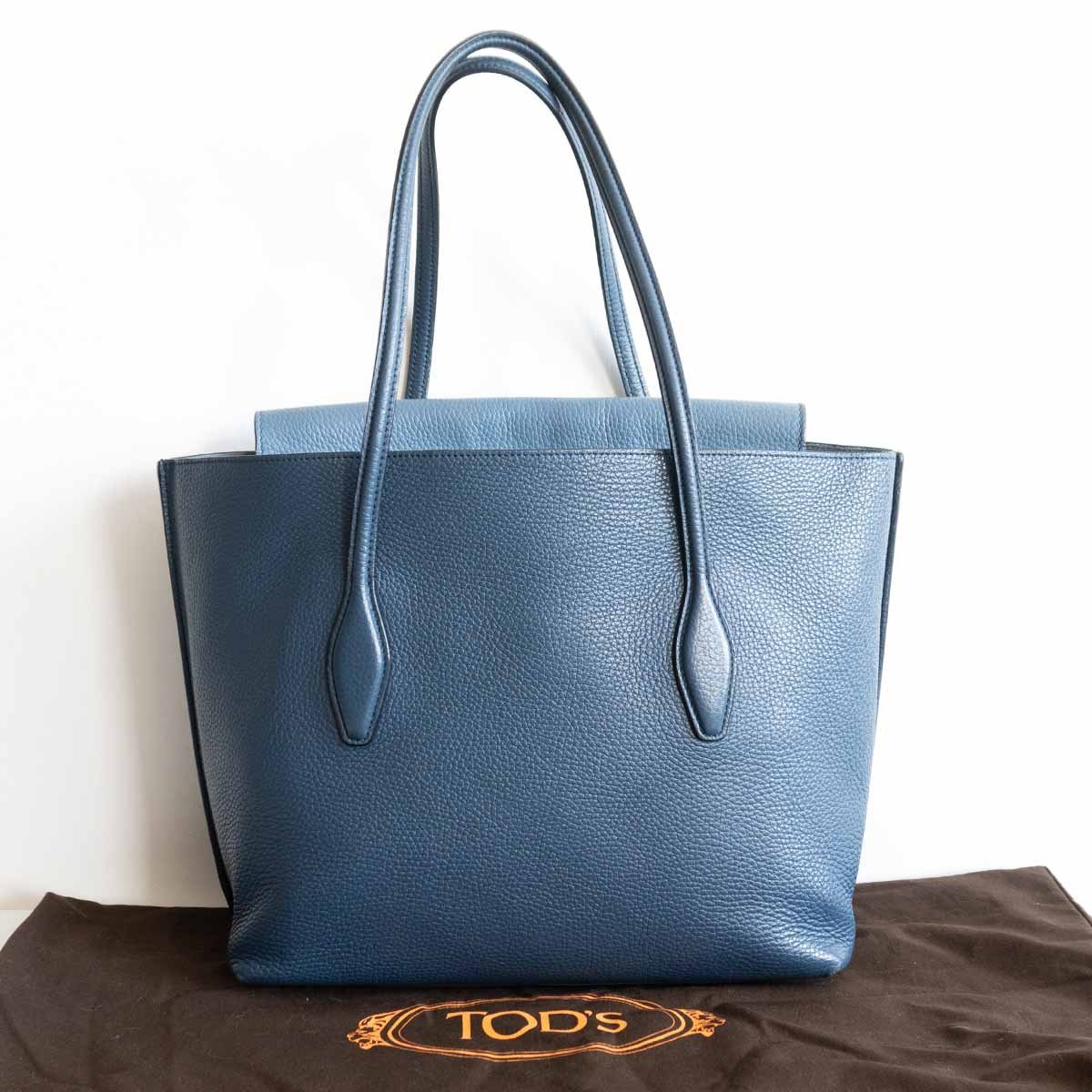 【美品】TOD'S【JOY BAG MEDIUM】レザー トート 肩掛け可能 トッズ 2308035_画像2