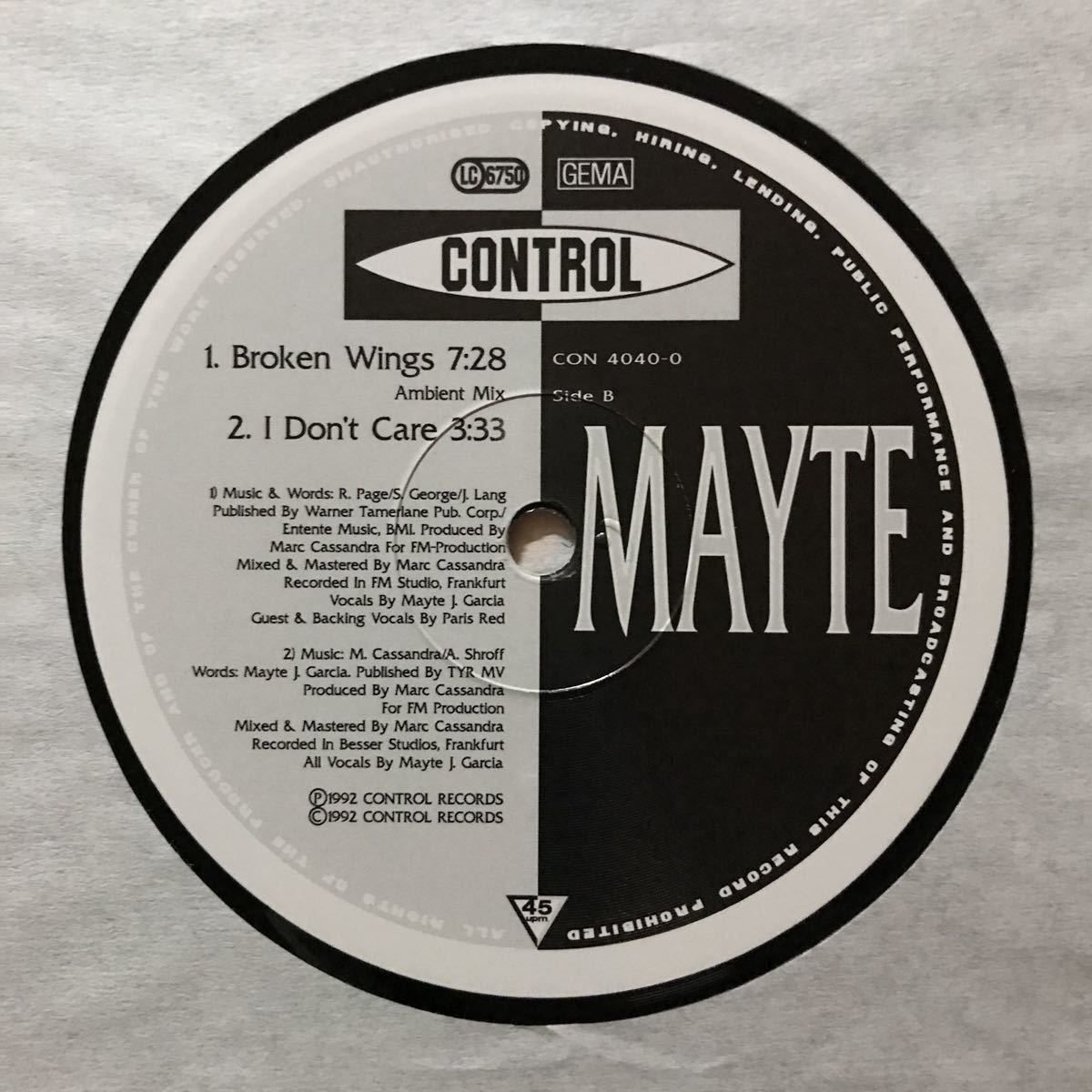 【r&b】Mayte / Broken Wings［12inch］オリジナル盤《O-13 9595》_画像4