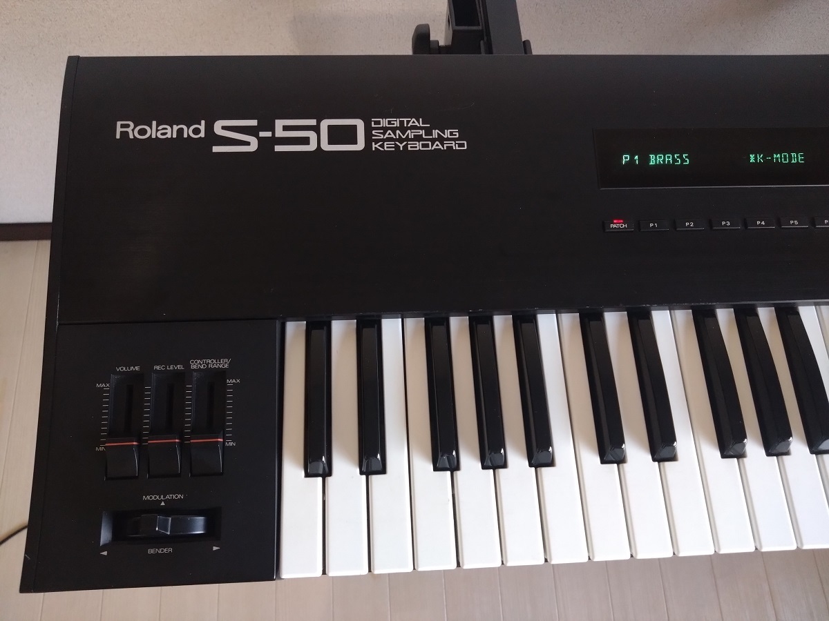 サンプリングキーボードRoland S-50 中古、音声出力改良品_画像5