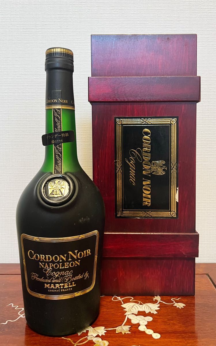 未開栓古酒1980sMARTELL CORDON NOIR NAPOLEON  從価マーテル ナポレオン ブランデー 青ラベル