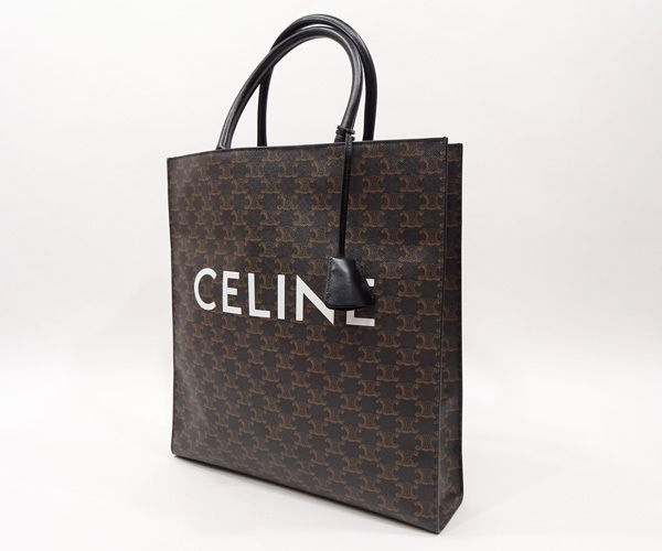 【質コニシ】【CELINE/セリーヌ】バーティカルカバ ラゲージ 2wayバッグ PVC ブラウン 茶系 レディース【送料無料】k0132y_画像2