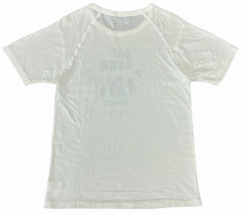 送料無料 G② Paul Smith jeans ポールスミス ジーンズ CAP HORN 1819 船 プリント ネップ加工 半袖 Tシャツ カットソー 白 ホワイト L_画像2
