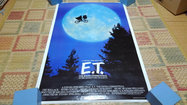 ▲　E.T.　【　映画 大型 ポスター　】　E.T. The Extra-Terrestrial　※管理番号998