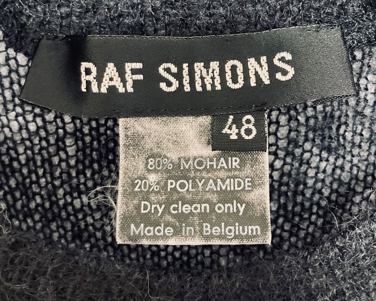 RAF SIMONS セーター/ラフシモンズ/ベルギー製/初期コレクション/超希少アーカイブ作品/モヘア ローゲージ半袖ニット