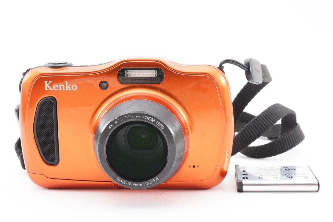 【C3271】KENKO 防水デジタルカメラ DSC200WP ケンコー コンパクトデジタルカメラ デジカメ オレンジ