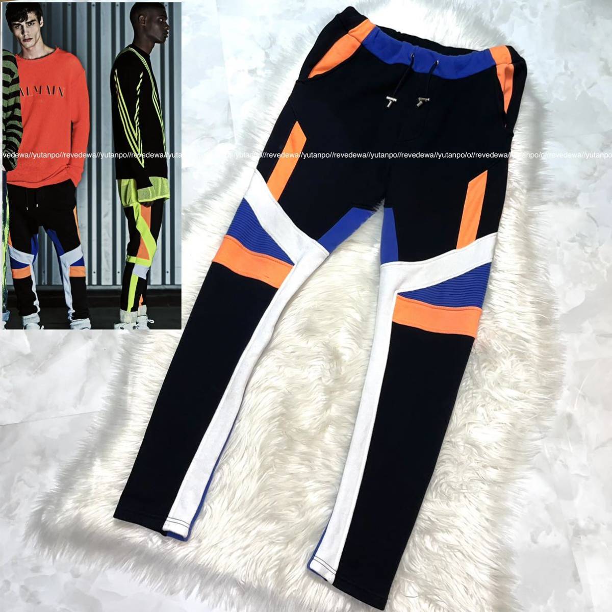 【楽天ランキング1位】 パンツ スウェット バイカー 配色切替 バルマンオム ルックブック掲載 本物 M HOMME BALMAIN マルチカラー 男性用 【楽天ランキング1位】 パンツ スウェット バイカー 配色切替 バルマンオム ルックブック掲載 本物 M HOMME BALMAIN マルチカラー 男性用