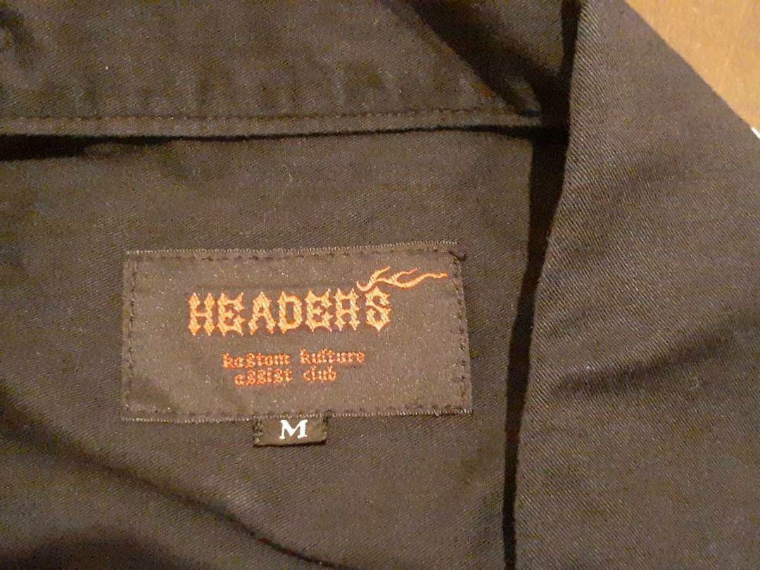 ヘッダース　HEADERS　オープンカラー　半袖シャツ　Mサイズ_画像4