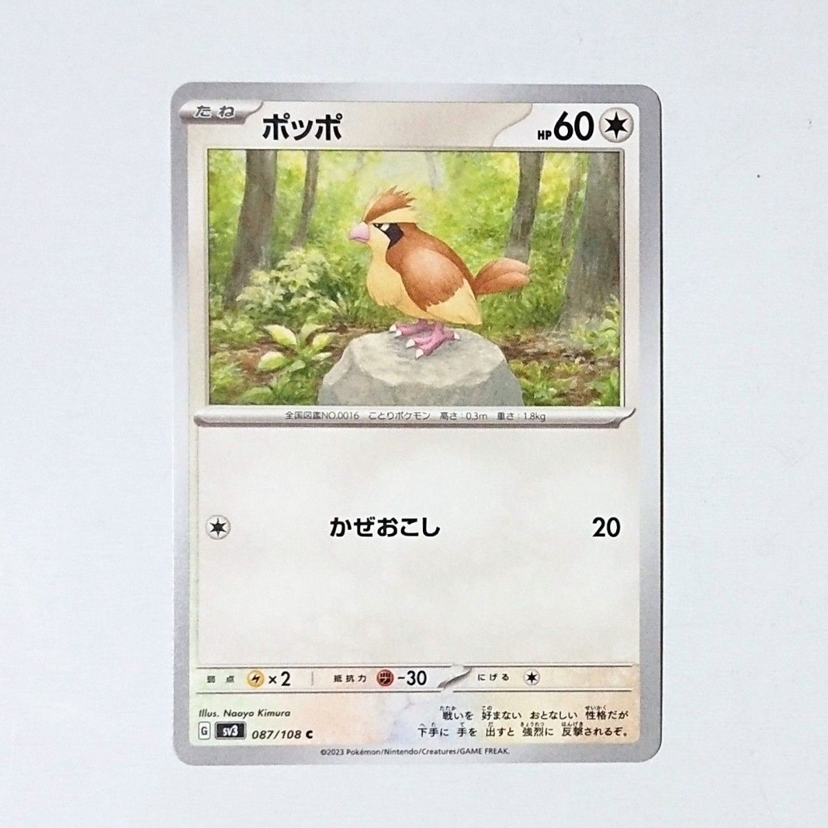 未使用】ポケモンカード 黒炎の支配者 ピジョン AR & ポッポ 未使用】ポケモンカード 黒炎の支配者 ピジョン AR & ポッポ